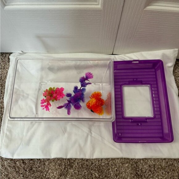 🌺 Travel Fish Tank with Aquarium Accessories - Picture 3 of 5